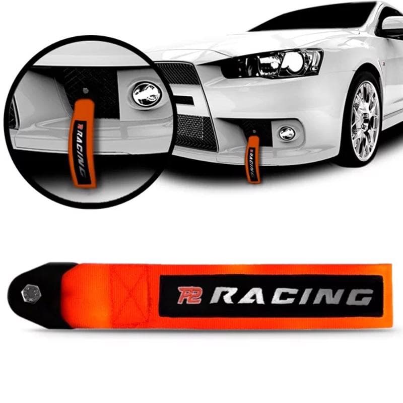 Cinta Reboque Engate Laranja Tow Strap