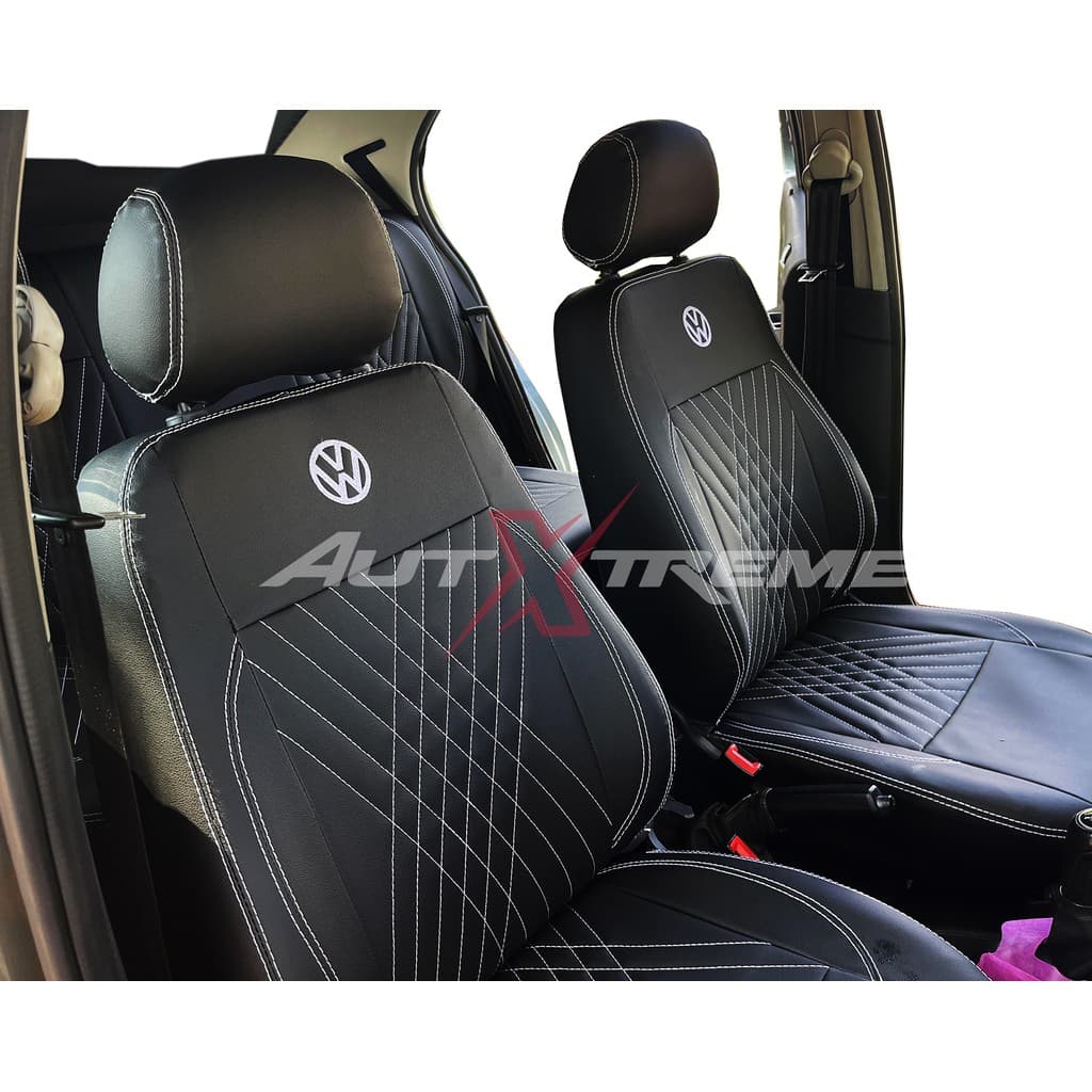 Capa de couro banco Volkswagen Polo Hatch Sedan 2002 a 2012