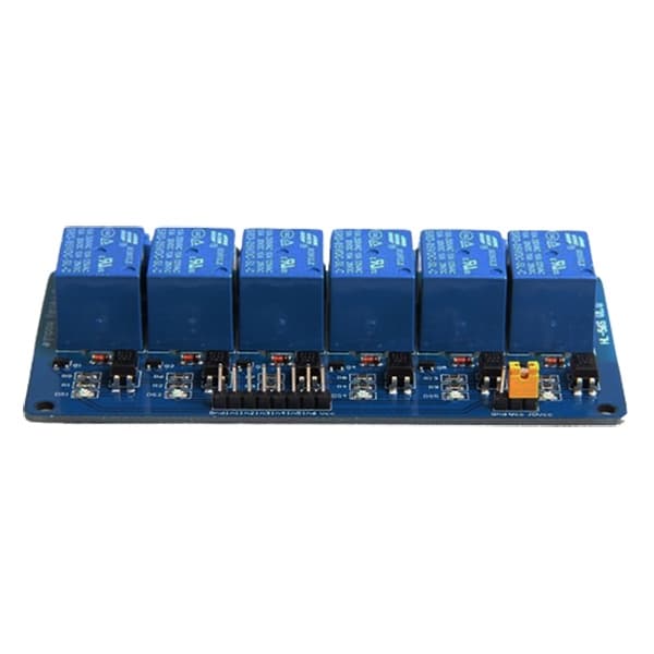 Módulo Rele Relé 5v 6 Canais Para Arduino Pic Raspberry