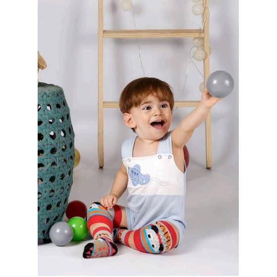 Kit Joelheira e Meia com antederrapante Baby Play Duck 8700