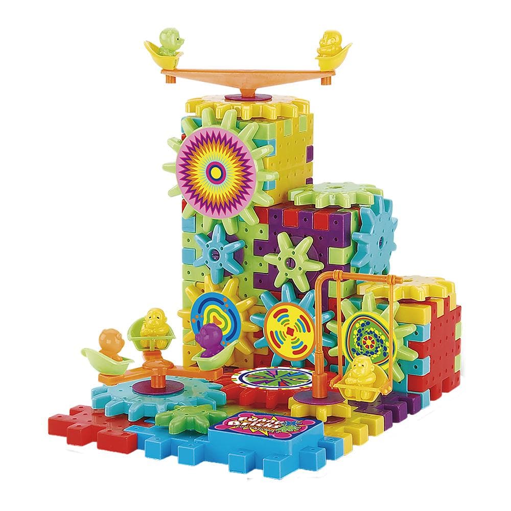 JOGO BRINQUEDO ENGRENAGEM MALUCA DE MONTAR 81 PEÇAS