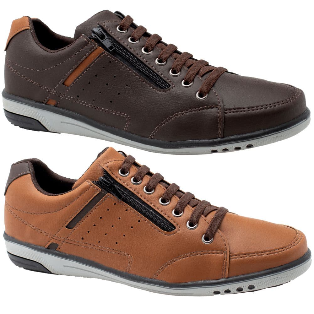 Kit 2 Dois Tênis Masculino Star Fox Calce Fácil Ziper e Elástico Casual 750 A2