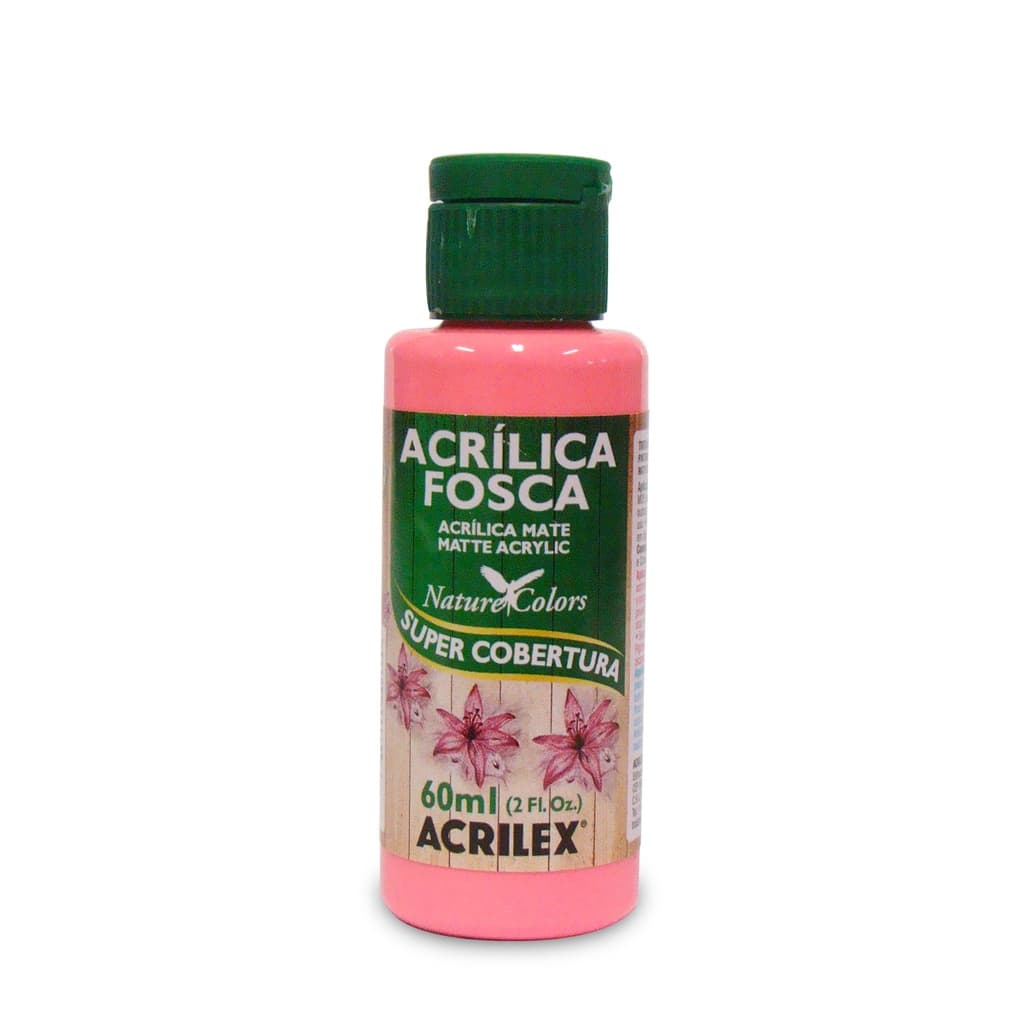 Tinta Acrílica Fosca 60ml -  Pink 527 linha Natural collors - MDF