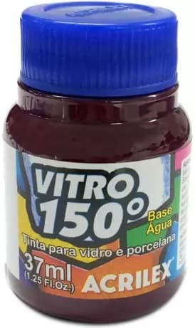 Tinta Vitro 150º Magenta 549 37ml Acrilex - Tinta para Vidro e Porcelana