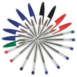 Caneta Esferográfica Bic Cristal Média e Fina Kit 10 und Bic