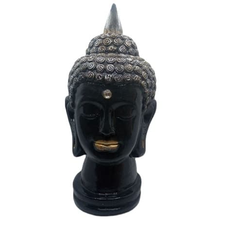 Estátua Cabeça de Buda Hindu - Gesso Luxo