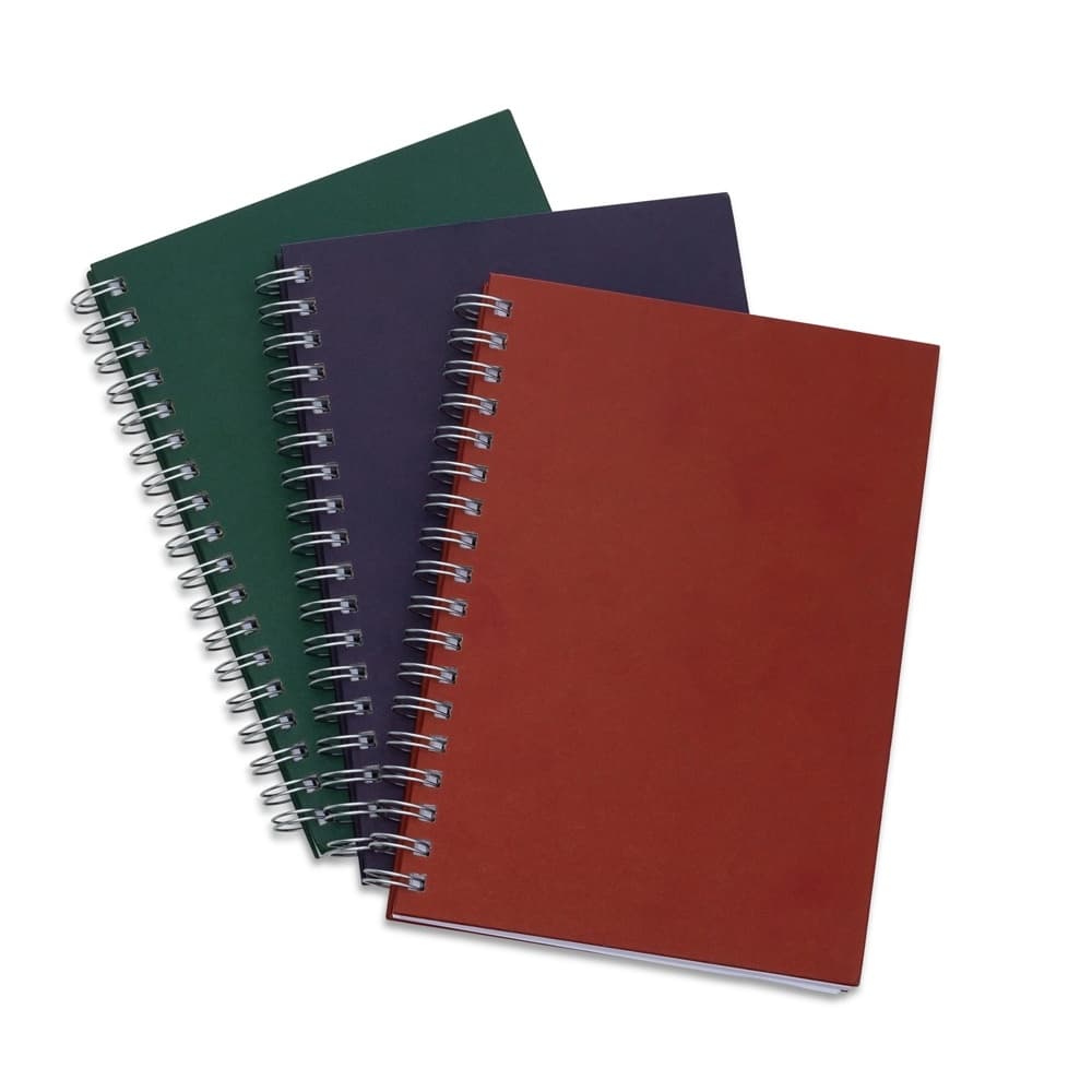 Caderno Capa Dura Espiral Escolar Universitário 24x18cm Pautado C/ Calendário