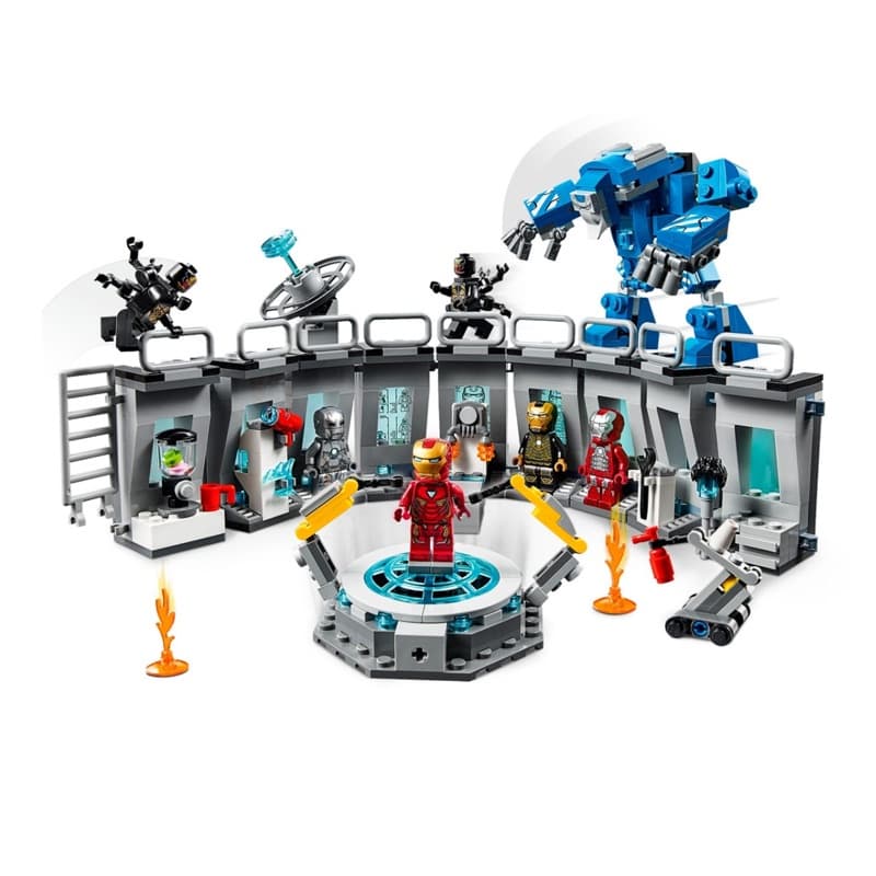 524 Pçs Super Herói Marvel Vingadores Designer Homem De Ferro Blocos De Construção Armadura Brinquedos Compatíveis Lego