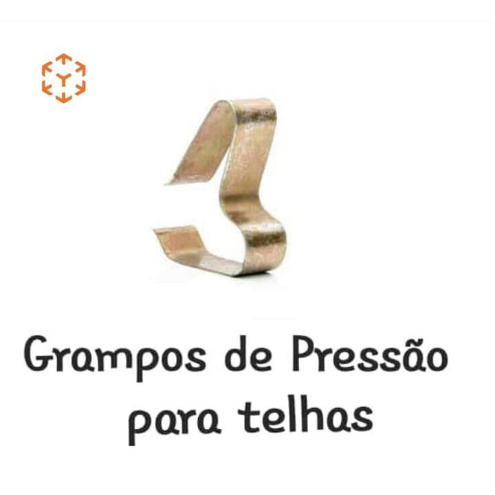 Fixador Sob Pressão Universal Para Telhas Crn20 - 100 Peças
