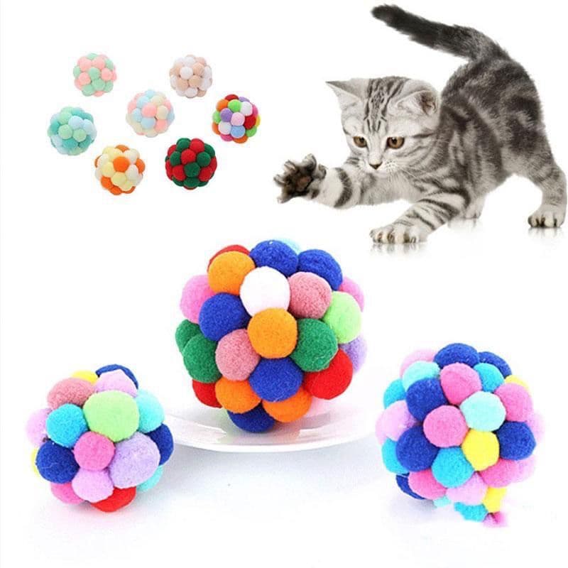 Bolinha Para Gato Bola de calota para gatinhos Brinquedos para gatos brinquedo interativos Bolinhas de sino