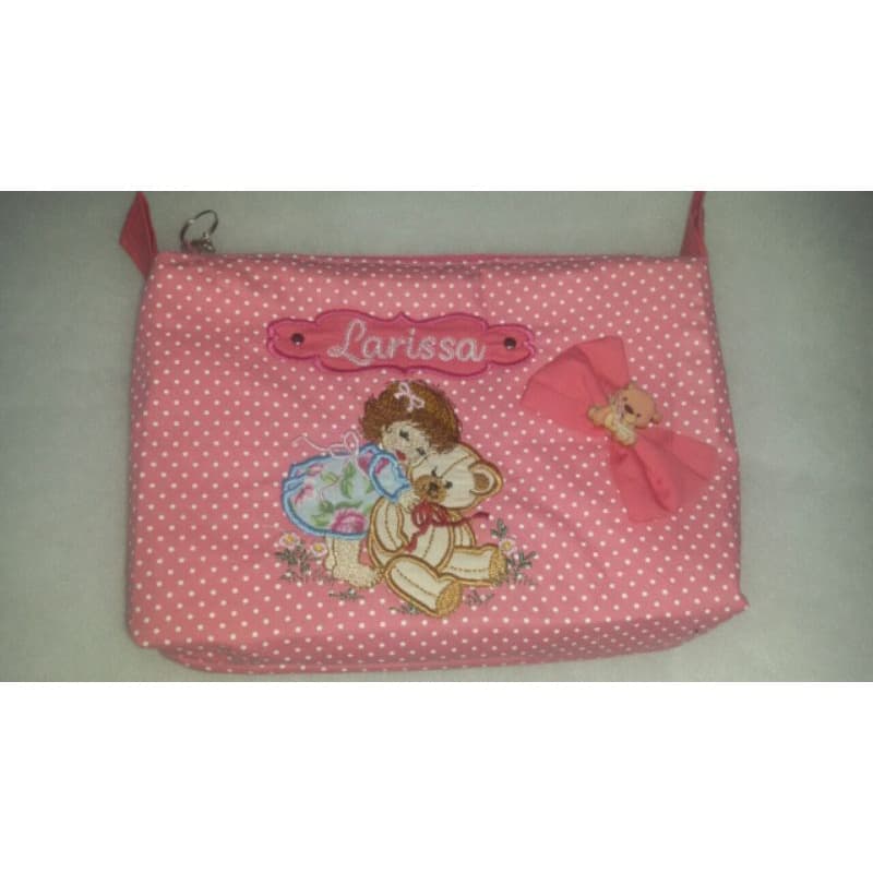 necessaire porta fraldas, lenço umedecido e pomada, enxoval bebê