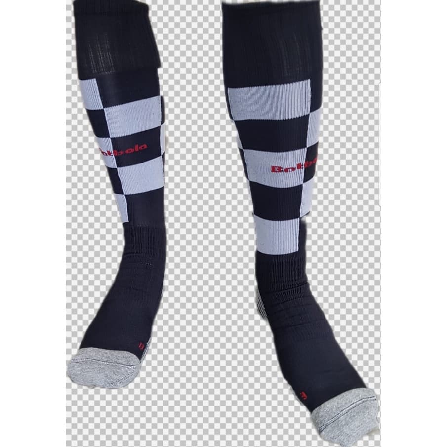 Kit C/ 30 Prs Meião Futebol Batbola Profissional Pro Soccer Quadriculado Preto / Branco