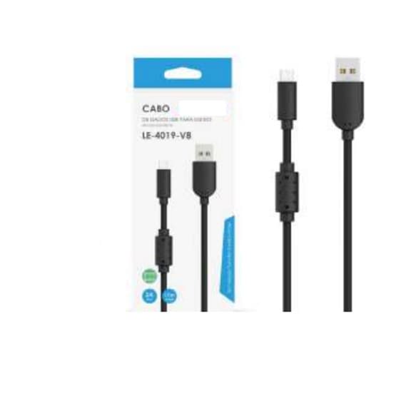 Cabo Carregador Controle Ps4 Com Filtro Usb V8