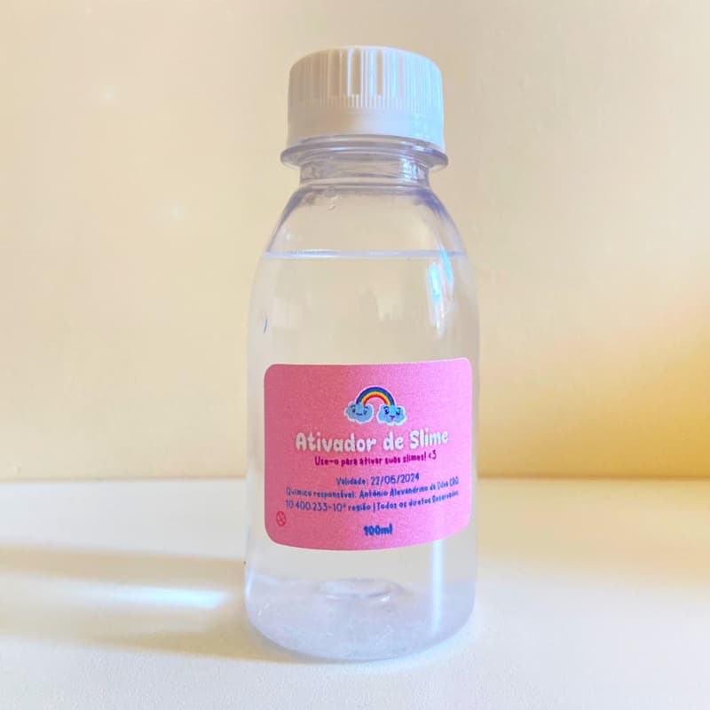Ativador de Slime Concentrado Não Tóxico 100ml Luh Slimes