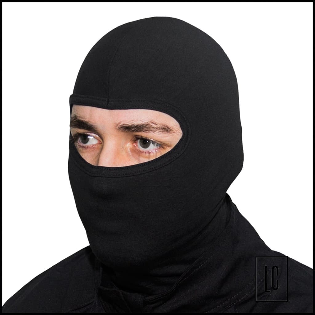 Touca Ninja Balaclava Capuz Proteção Preta Bike Motoboy Tático