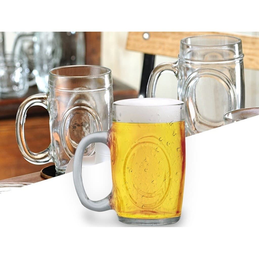 Caneca de Chopp Fritz vidro Wheaton copo Cerveja 475 Ml