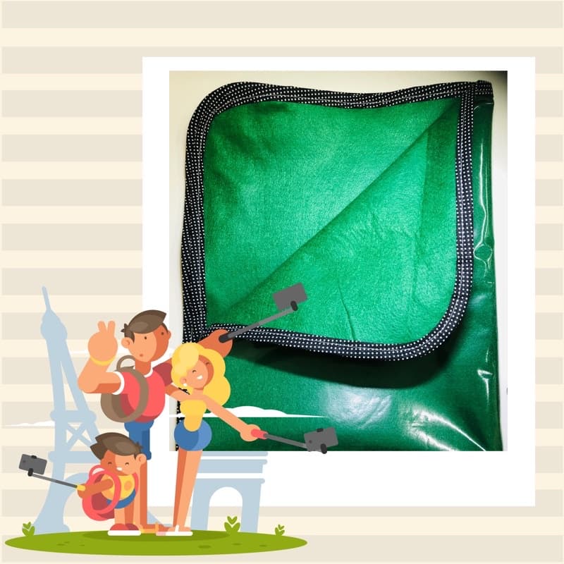 kit 2 Tapete Antivazamento Lavável Fundop verde