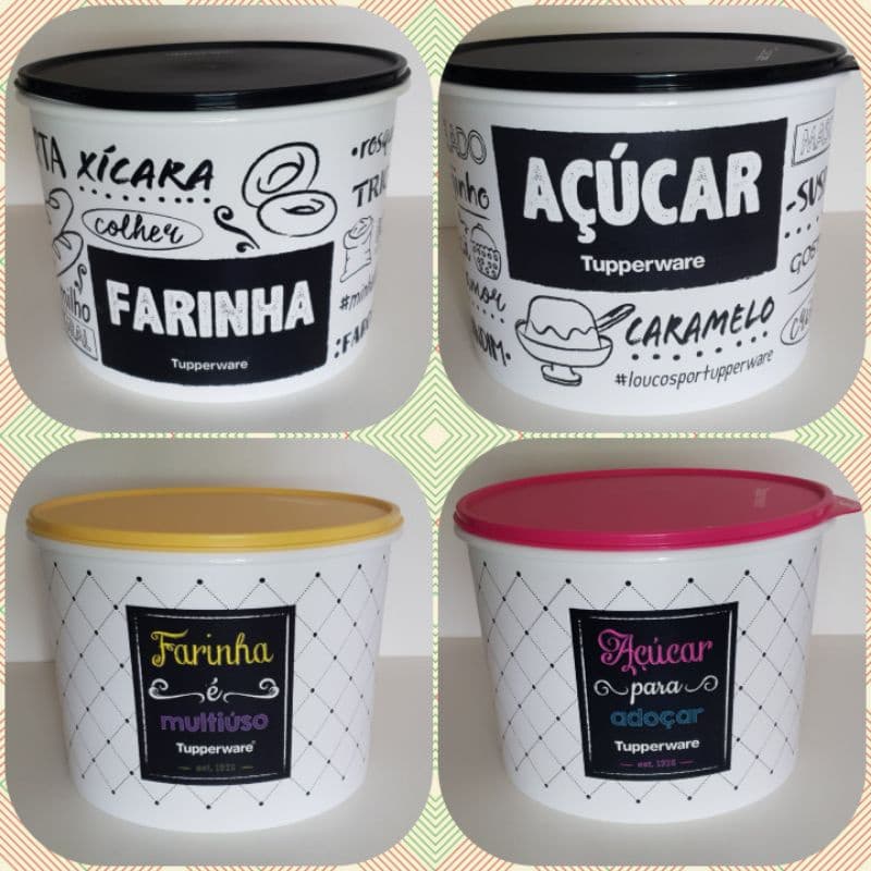 Tupper® Caixa 5.5L  ou 6,5L Arroz, Farinha, Açúcar e outros *valor da unidade* - Original Tupperware