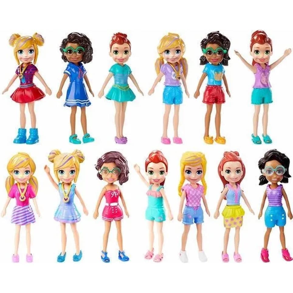 Kit 12 Polly Pocket Mattel Boneca Original Entrega