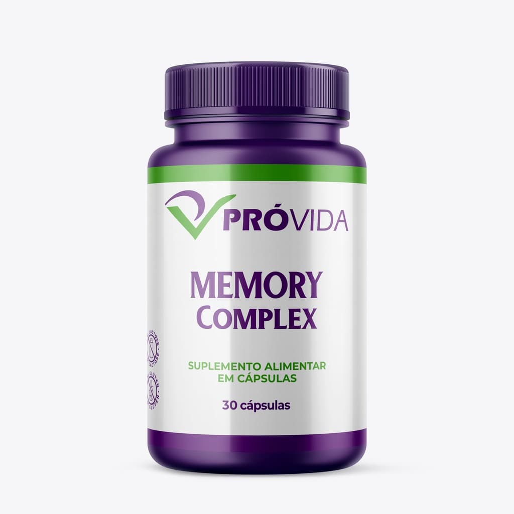 Memory Complex 30 Cápsulas Suplemento Alimentar Uso Diário Linha Bem-Estar