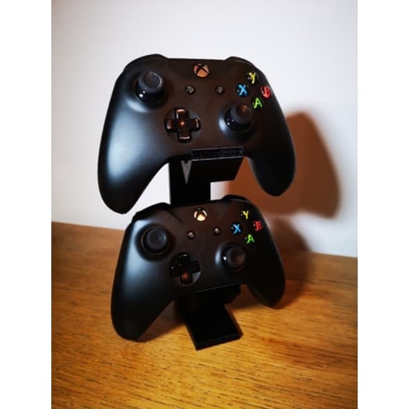 Suporte Vertical de Mesa para 2 Controles de Xbox One S X - Impressão 3D