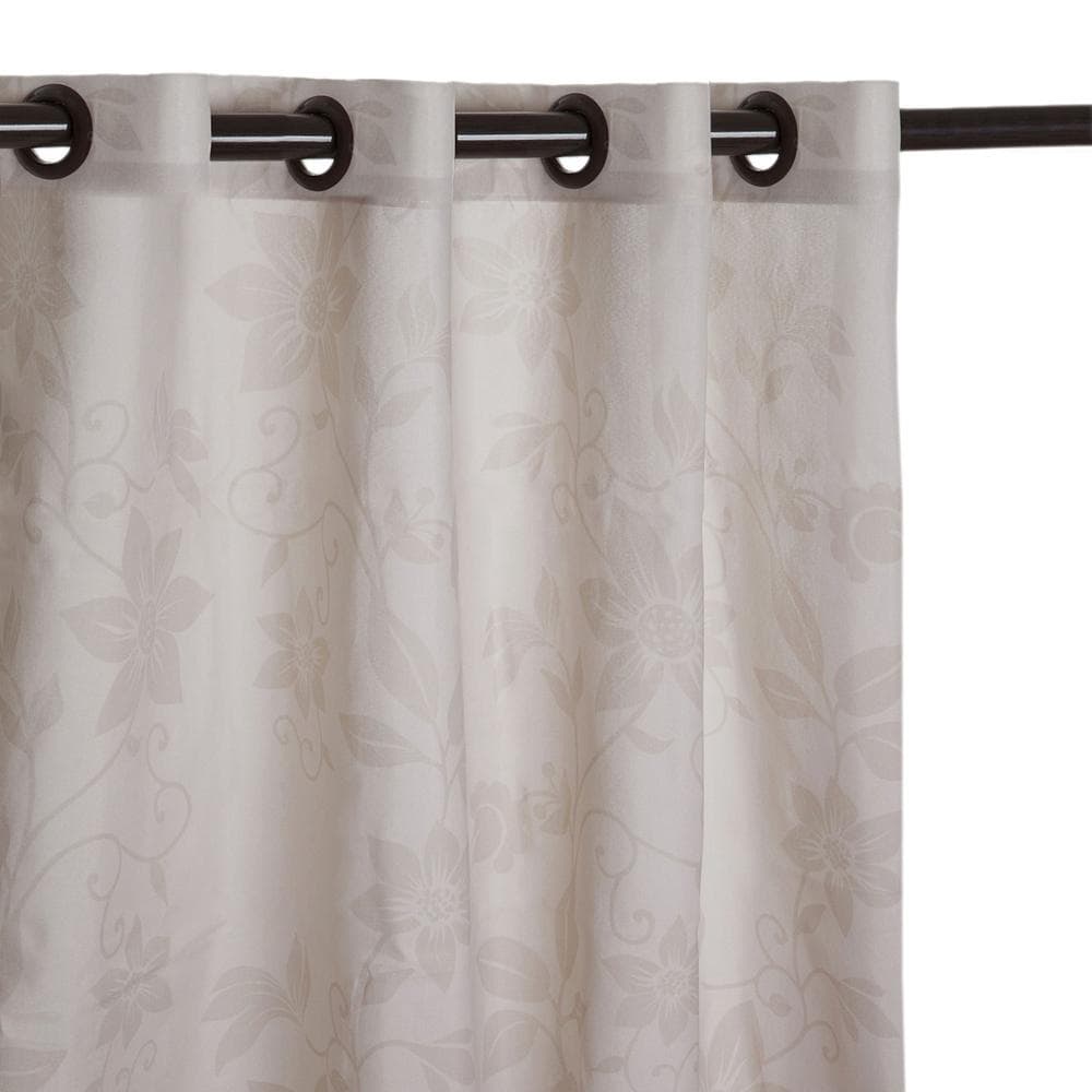 Cortina Para Sala Quarto Super Moderna Estampada Corta Luz 1,80m x 2,80m Bege