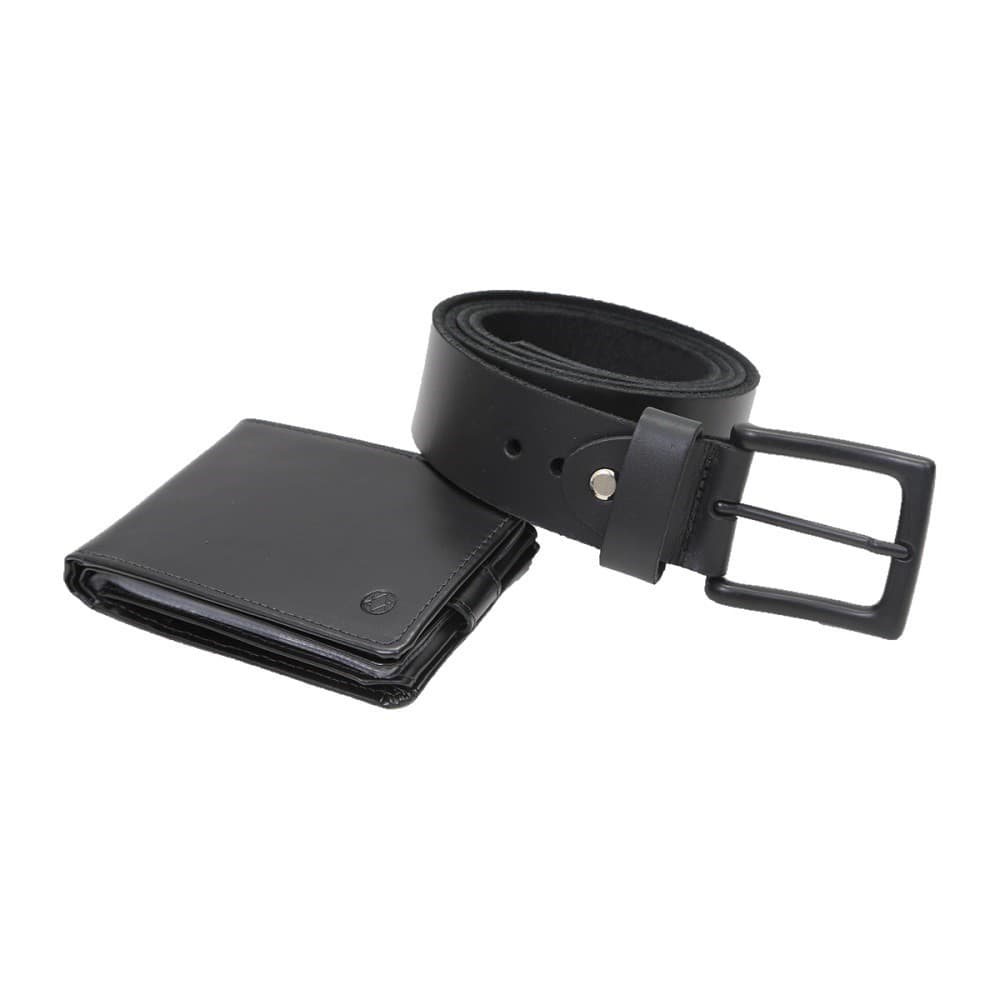 Kit Cinto e Carteira Maculinos em Couro Legítimo - KV001p130p