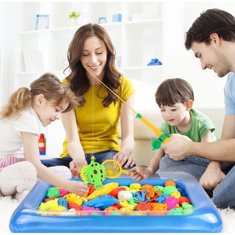 Pescaria Infantil Magnética! Pesca De Brinquedo - Peixinhos de Brinquedo - Monte Seu Kit