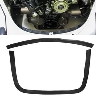 Kit borracha reta e curva cofre motor Fusca todos 1959 a 1995