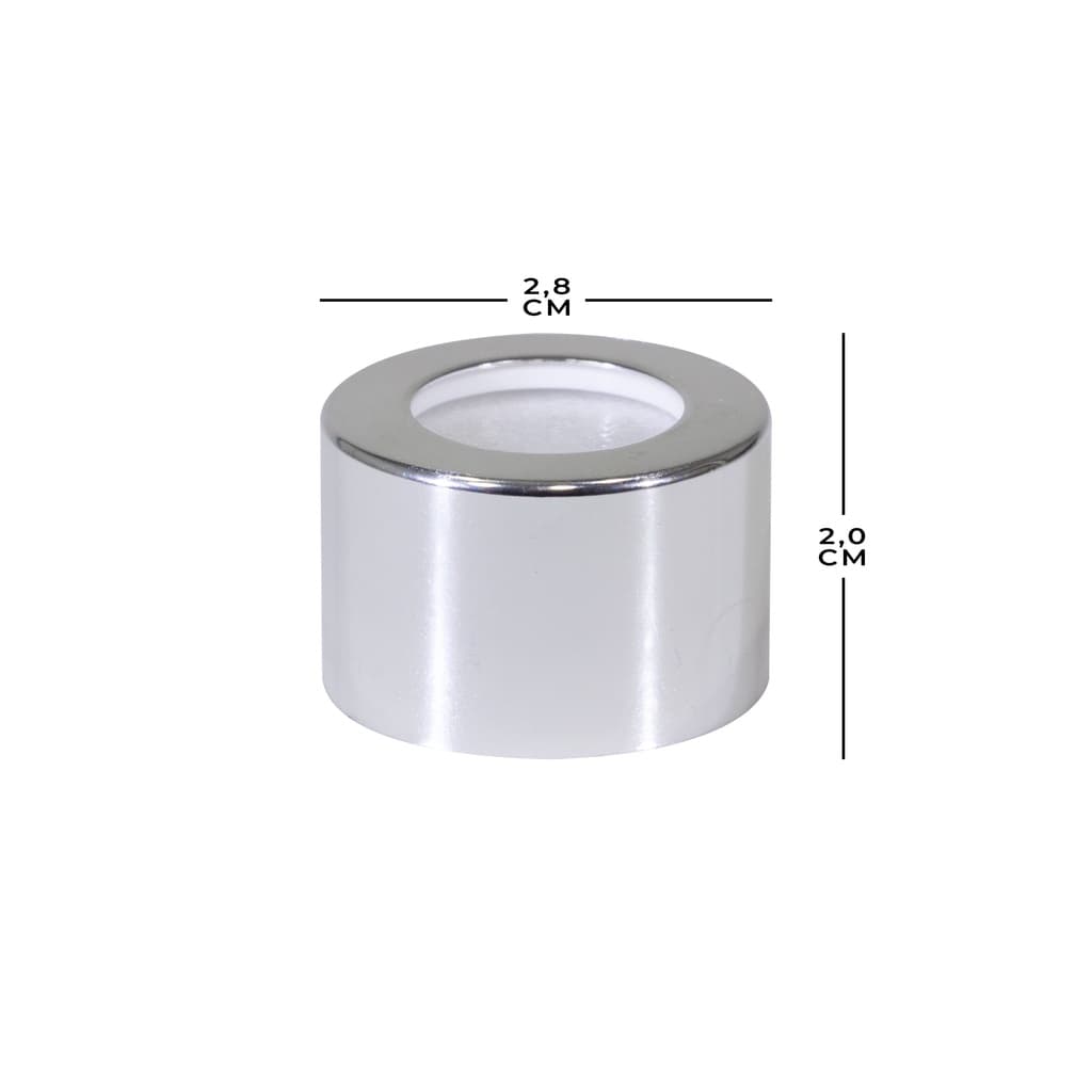 8 Tampa Luxo R.28 com furo para frasco aromatizador de ambiente