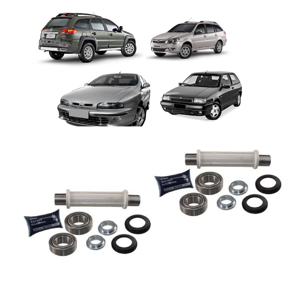Kit Reparo Rolamento Eixo Suspensão Traseiro Palio Marea Brava Tipo Weekend Adventure Locker Retentor 1996 até 2019