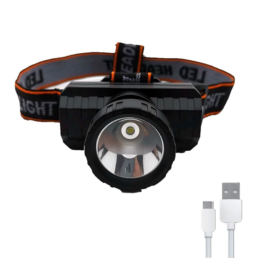 Lanterna para Bike de Cabeça Ciclismo Profissional Super LED Recarregável USB Potente