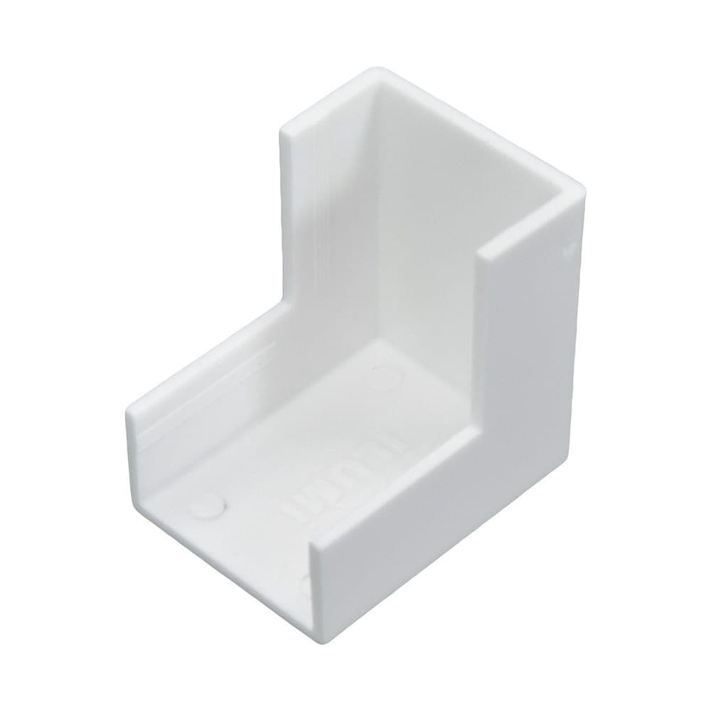 Acabamento para Canaleta Cotovelo Externo 20 x 10mm Branco - ILUMI - ILM0025