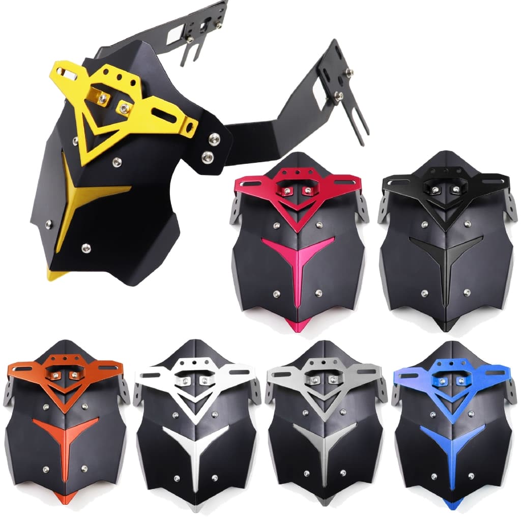 Guarda-lamas traseiro para motocicleta, garfo plano duplo, guarda-lamas Universal nc700 ninja400, azulejo de lama trasei