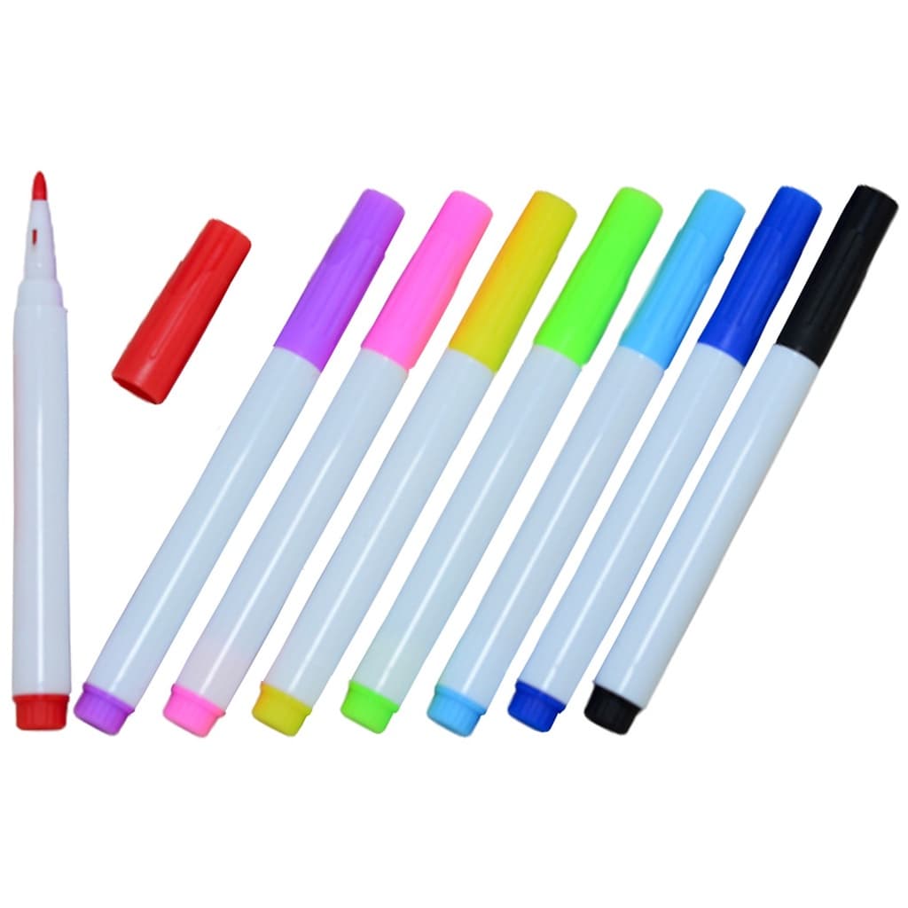 8 Canetas Coloridas para Quadro Branco 12cm