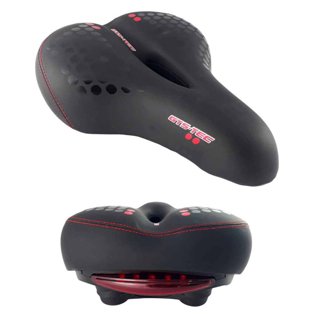 Selim Bicicleta GTS Largo 2 Molas Com Lanterna Led integrado Bike MTB Super Confortável