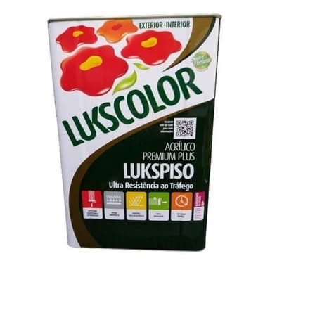 Tinta Piso Lukspiso 18litros Base Agua CORES - Lukscolor