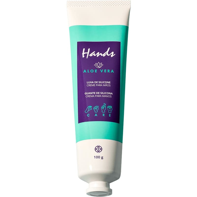 Creme luva de silicone para as mãos aloe vera Hinode 100 g