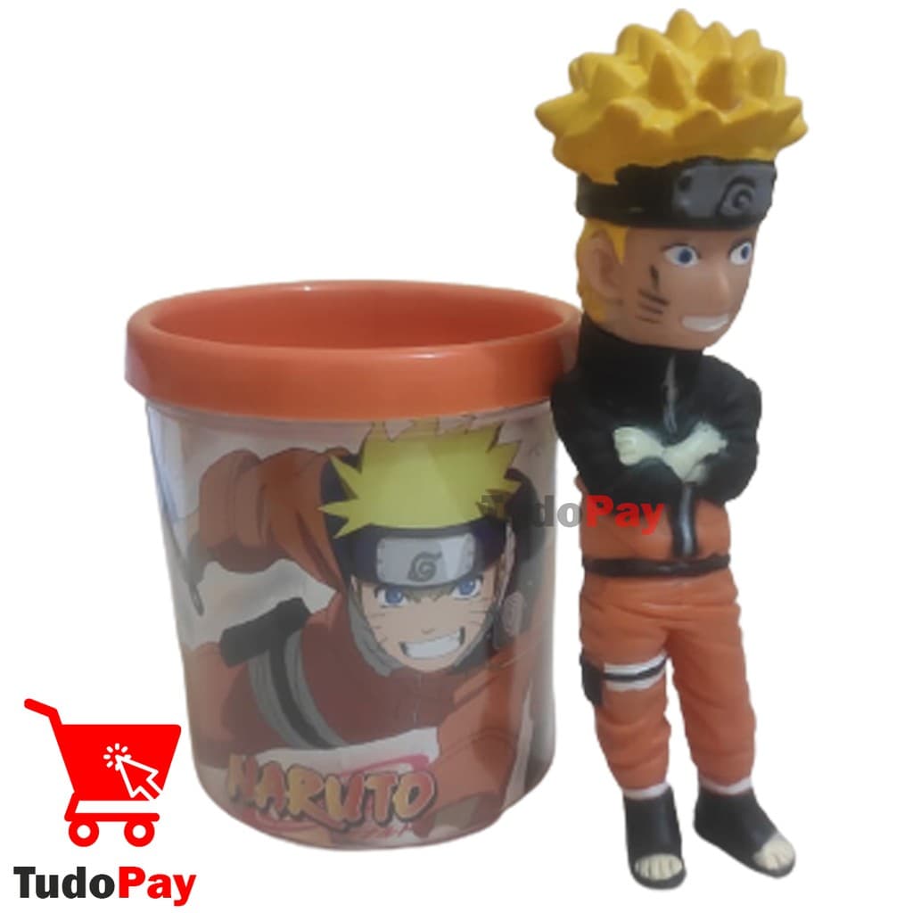 Caneca de Acrílico Personalizada 350ML com Boneco Anime Naruto Shippuden