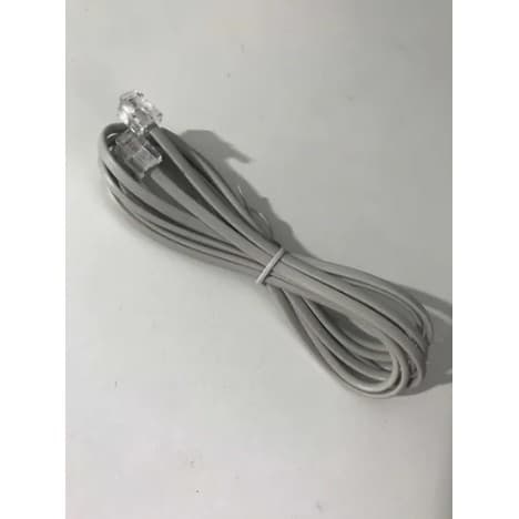Fio De Telefone 2 Metros C/ Plug 2 Vias Cinza