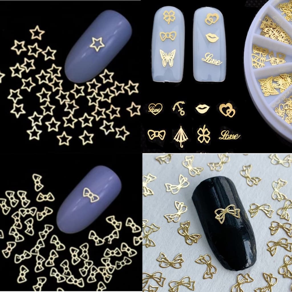 Adesivo de Unha Película Para Unha Joia de Unha Unhas Decoradas Promoção Kit com 5 Cartelas