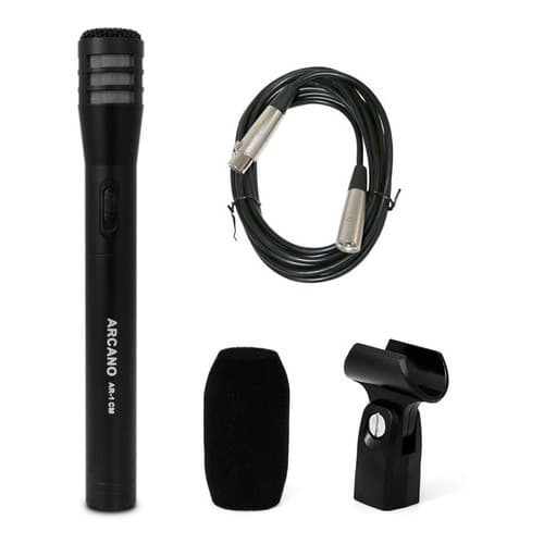Microfone condensador com fio Arcano AR-1CM + cabo XLR-SXB