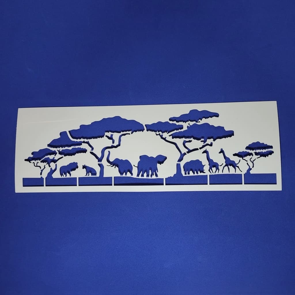 Stencil para Pintura Savana 10x30cm