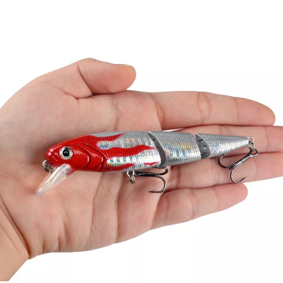 Isca Artificial Articulada Para Pesca Meia Água no Mar, Rios e Represas.14 Gramas e 11 CM.