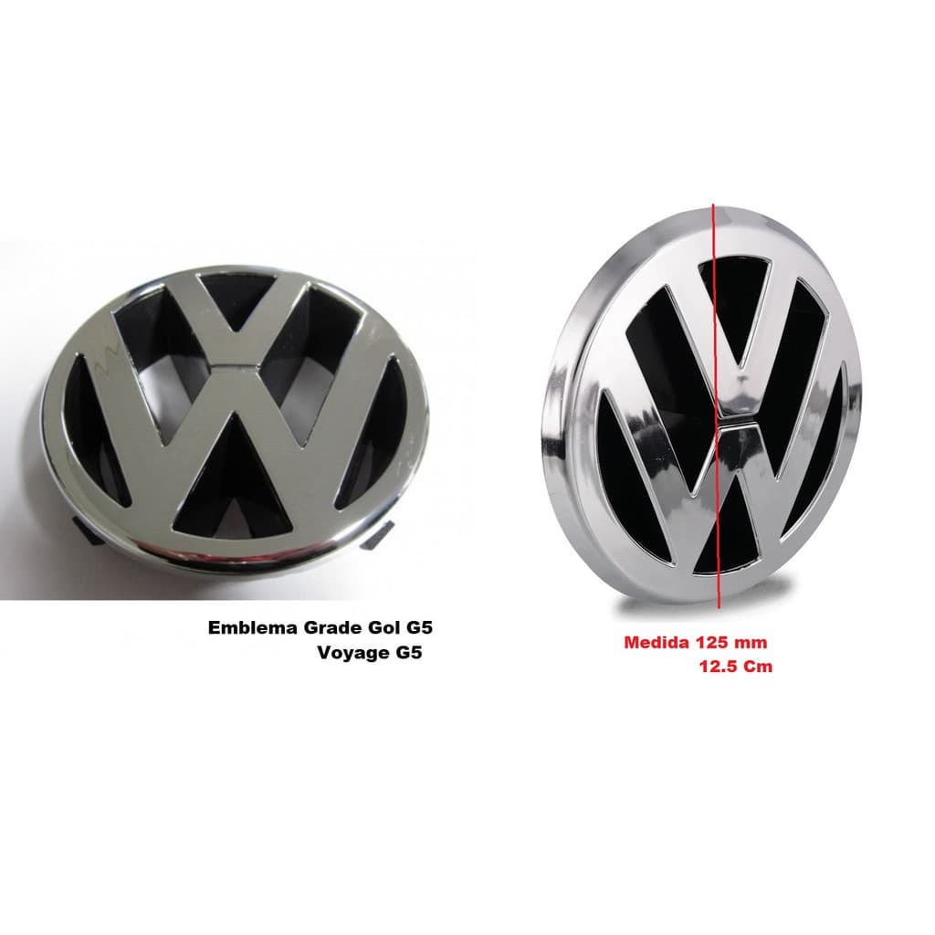 Emblema Grade Radiador Vw Gol G5 Saveiro Voyage 09 10 11 12