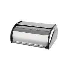 Porta Pão Armazenador Em Aço Inox 30x23x16cm