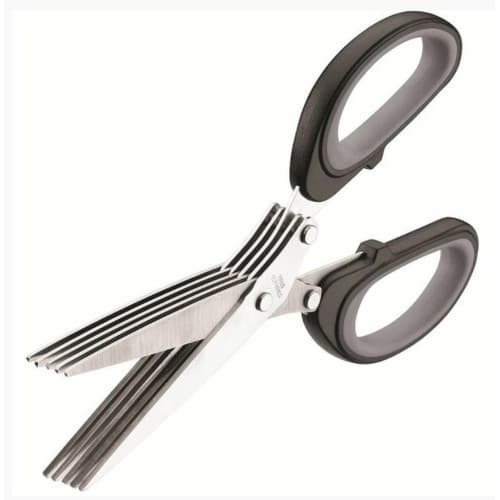 Tesoura 5 Lâminas Para Ervas Em Aço Inox