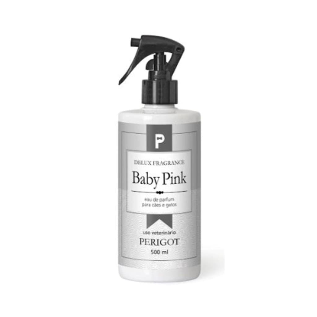 Perfume Alta Fixação Colônia Baby Pink Delux Perigot 500ml para Cães e Gatos