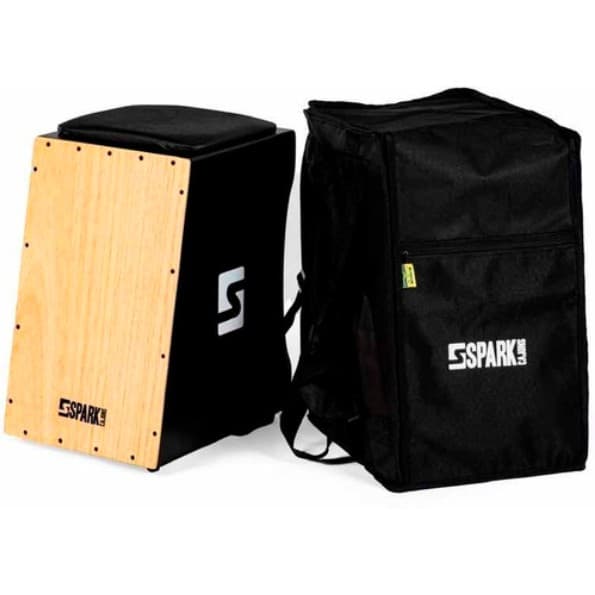 Cajon Eletrico Cajon Eletroacústico + Bag Cajons Spark Instrumentos Musicais Percussão