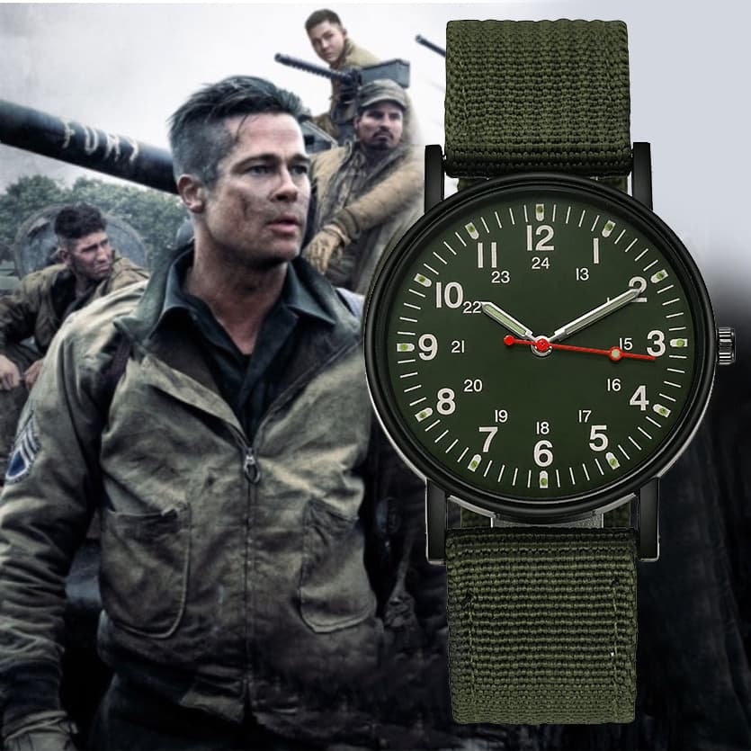 Relógio De Pulso De Quartzo Masculino Casual Com Pulseira De Tecido